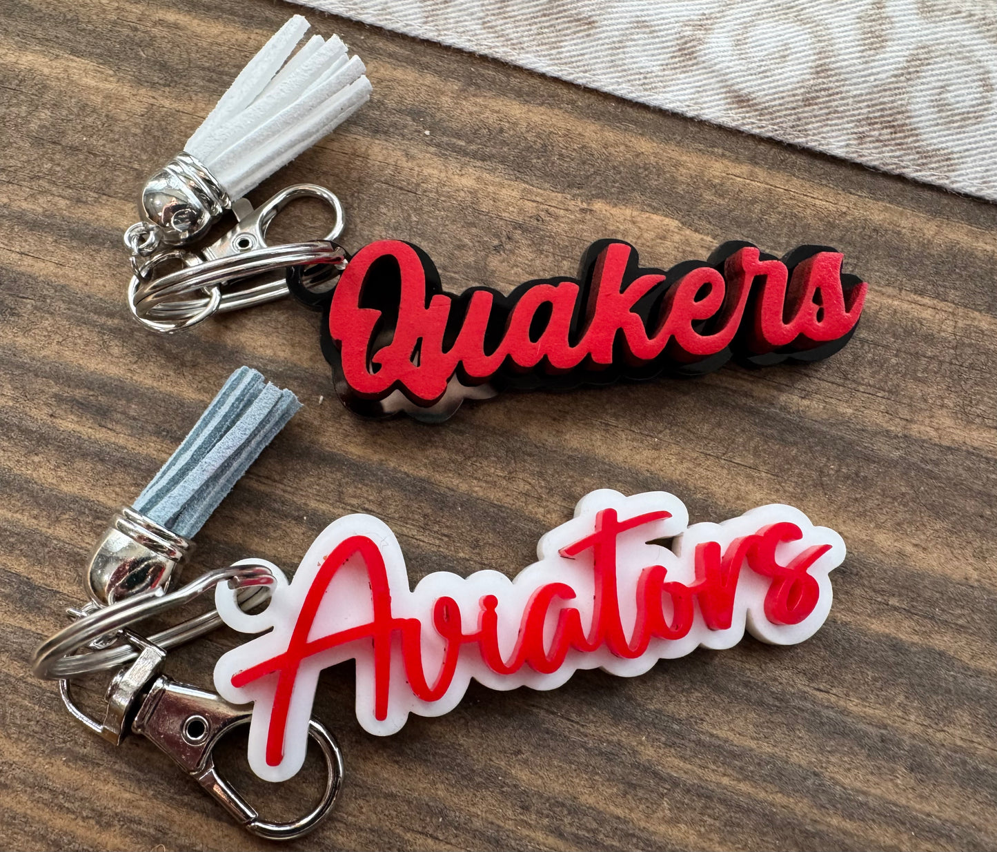 Personalized School Keychains