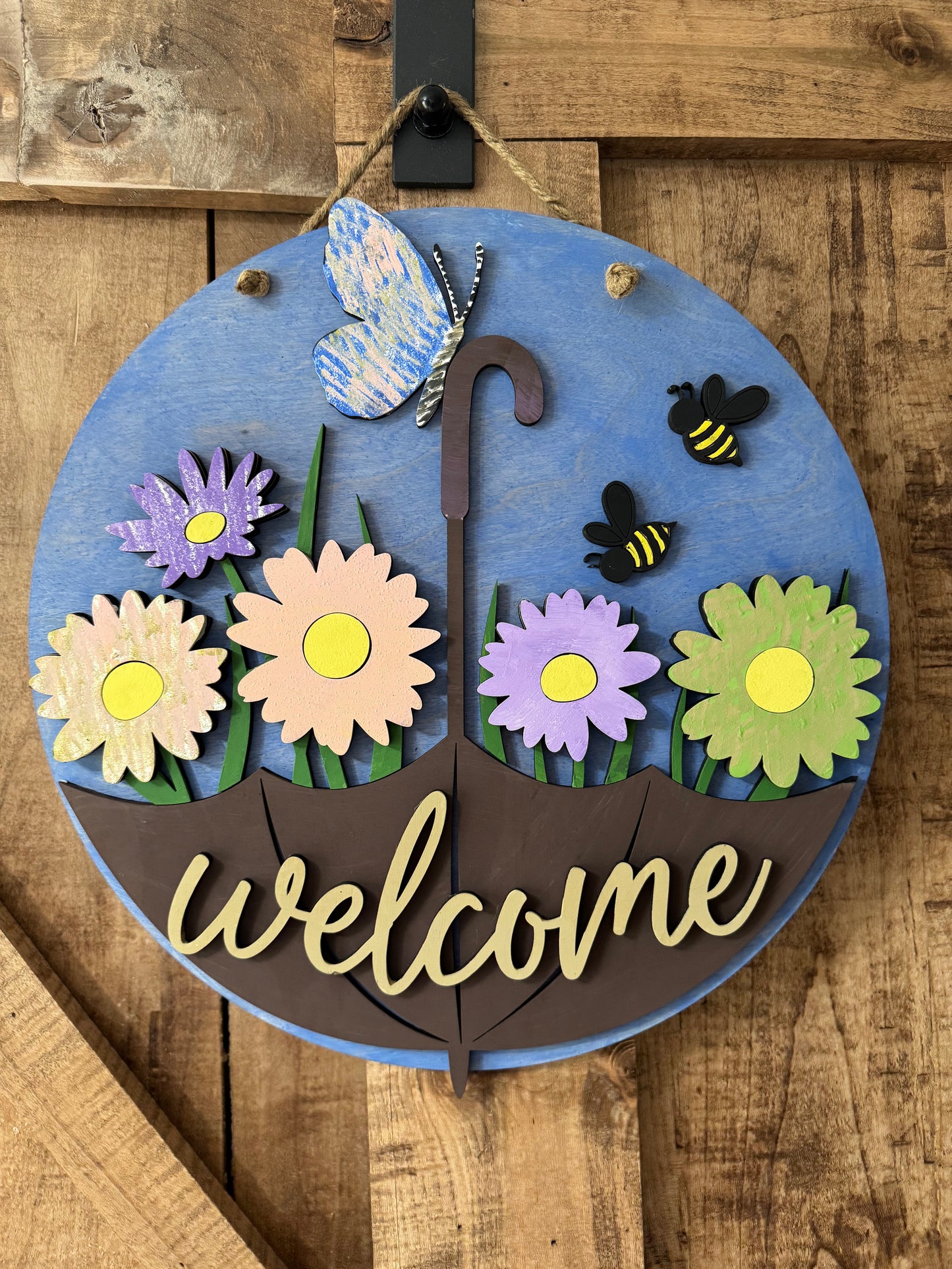 Summer Welcome Daisy Round