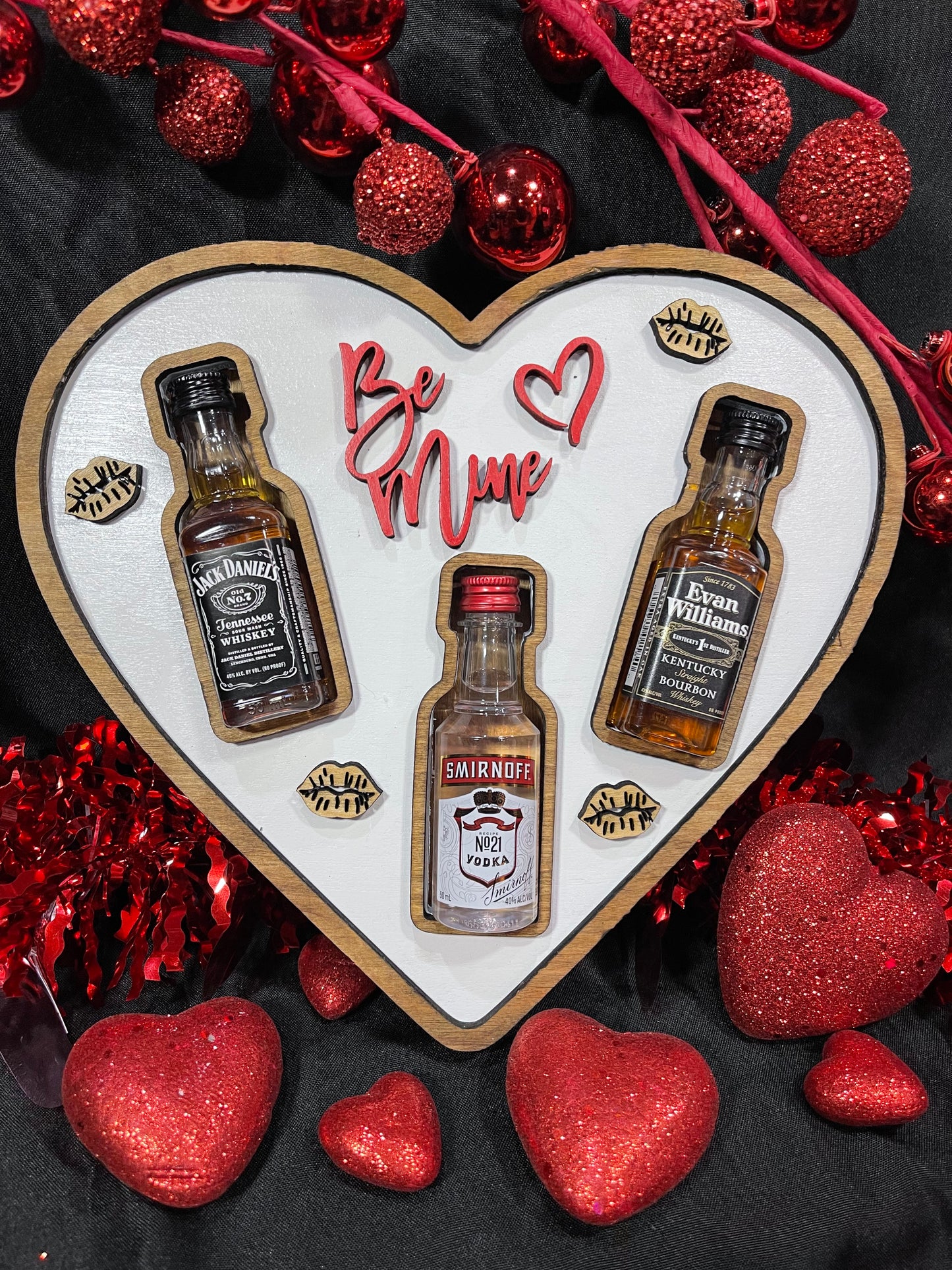 Heart Shaped Gift Box for Mini Liquor Bottles