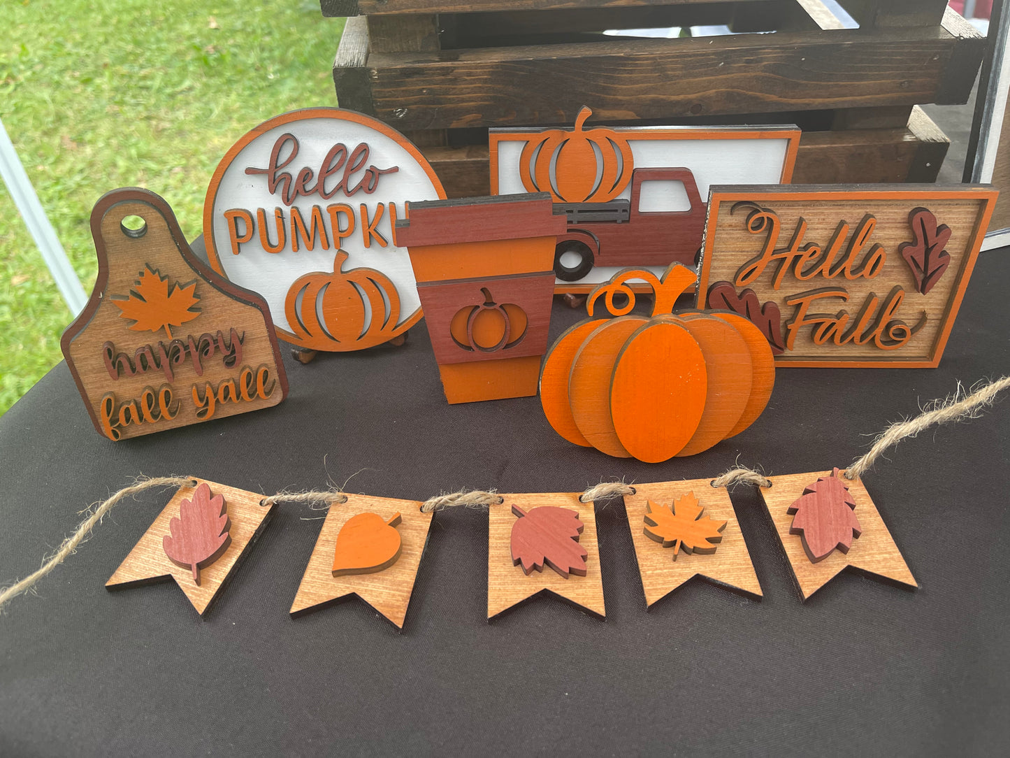 Fall Tier Tray Set