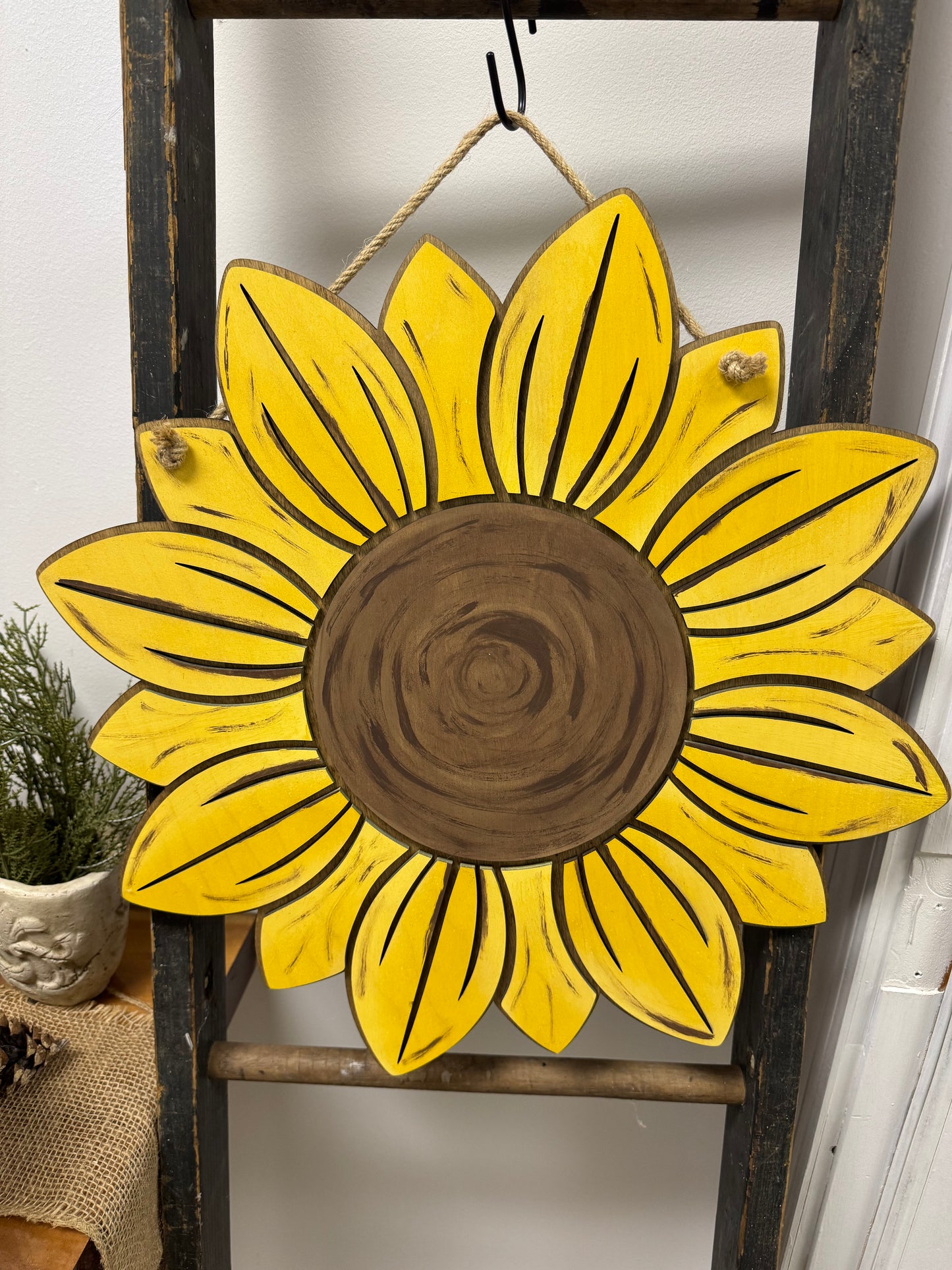 Sunflower Door Hanger Sign