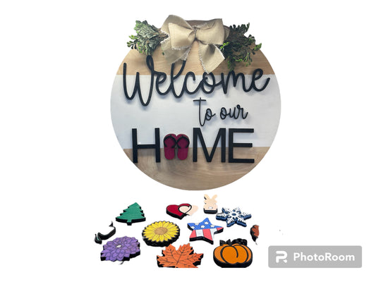 Welcome to our Home Interchangeable Sign