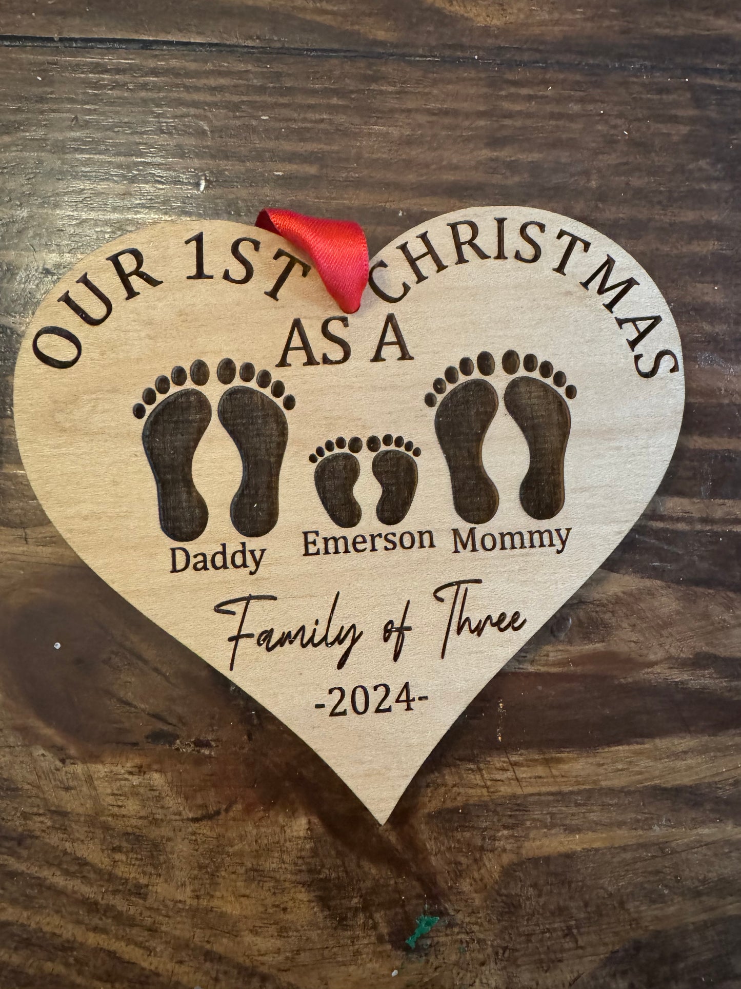 Family 1st Christmas Ornament