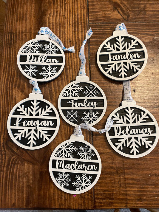 Personalized Snowflake Ornament