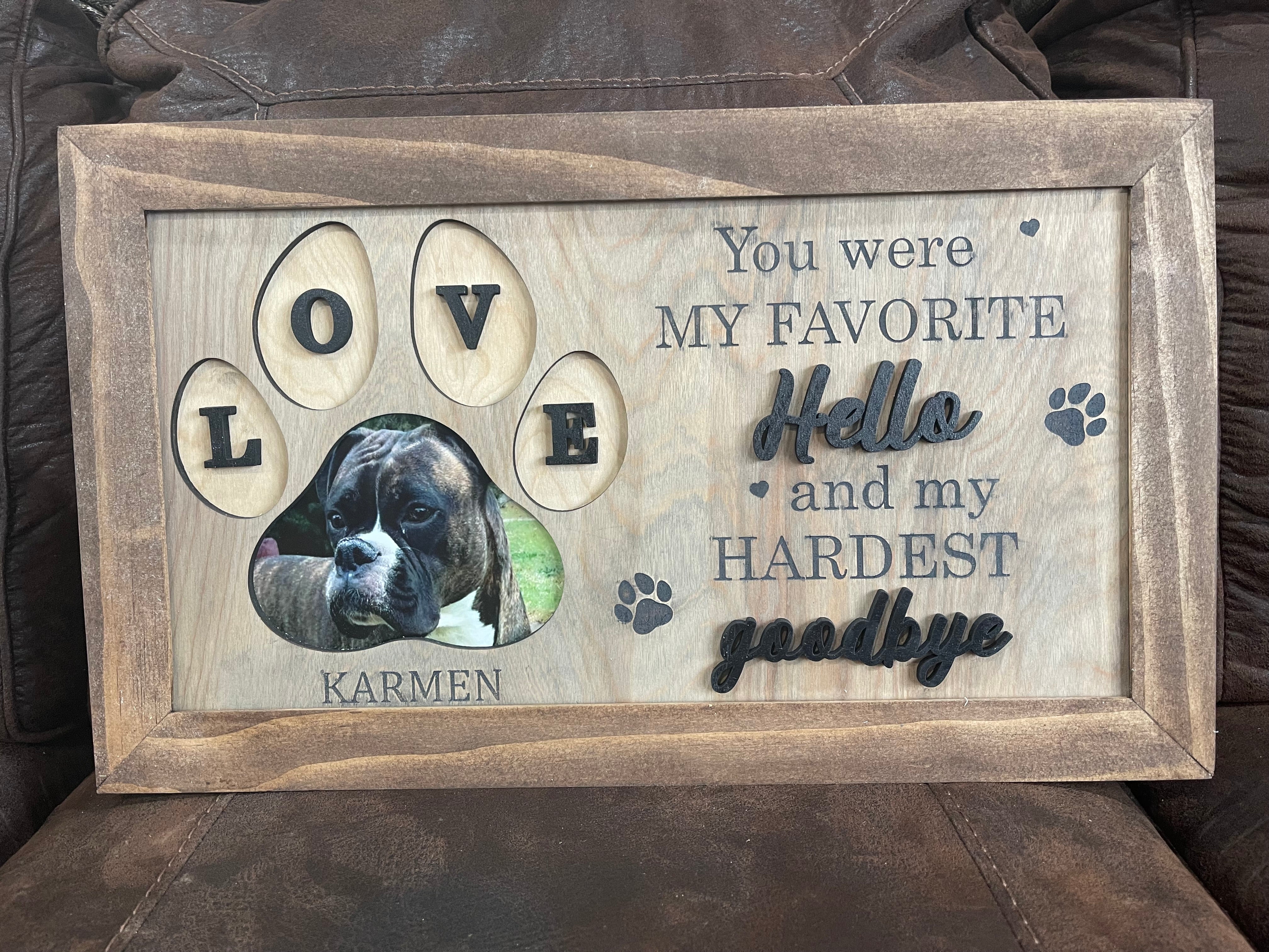 Personalized Pet Memorial Sign – Nailed It Wood Projects