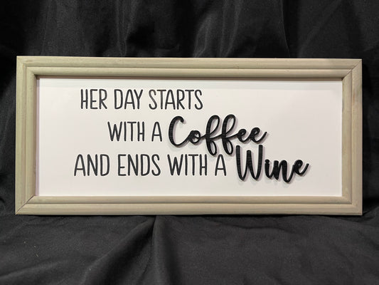 Coffee and Wine Sign