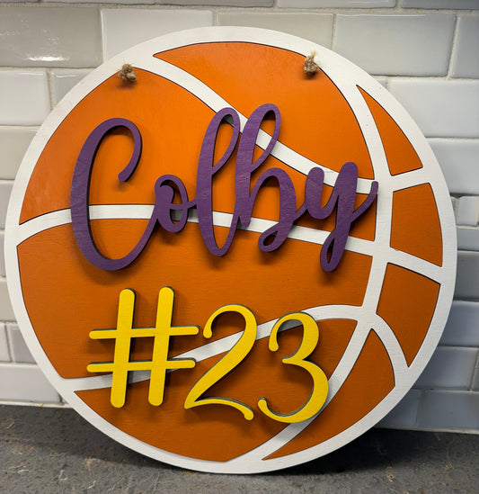 Basketball Wall Sign