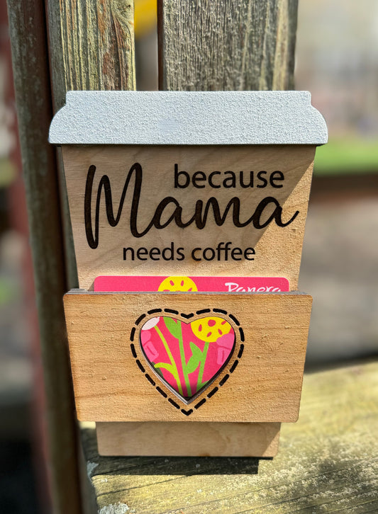 Mothers Day Coffee Gift Card Holder