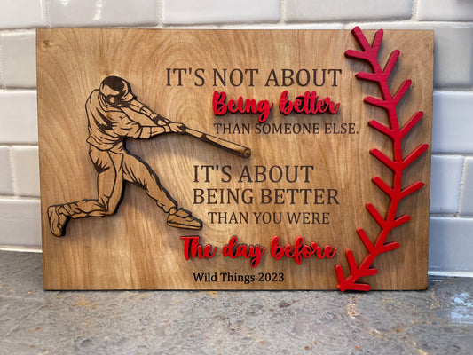 Baseball Plaque