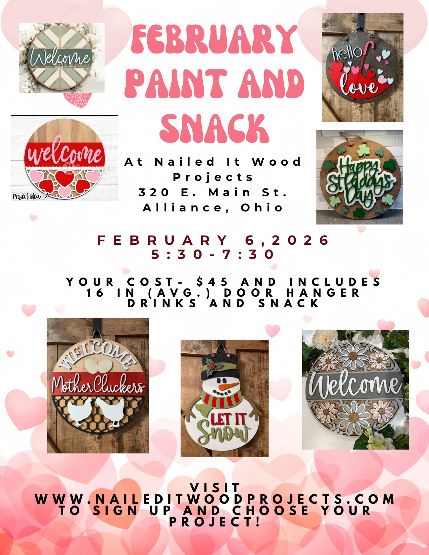 February Paint & Snack