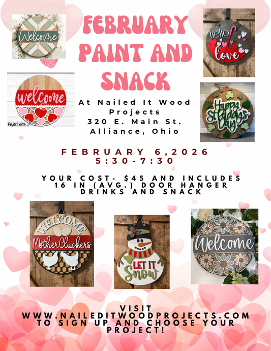 February Paint & Snack