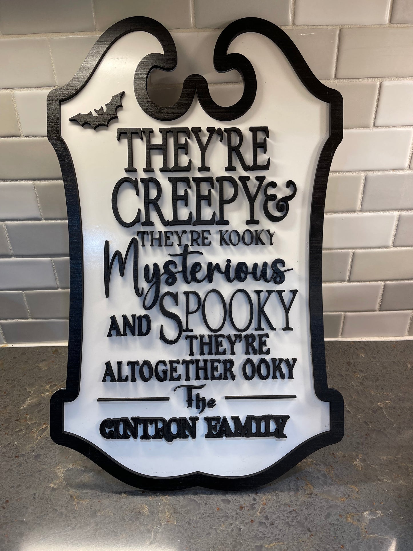 Personalized Adam’s Family Sign