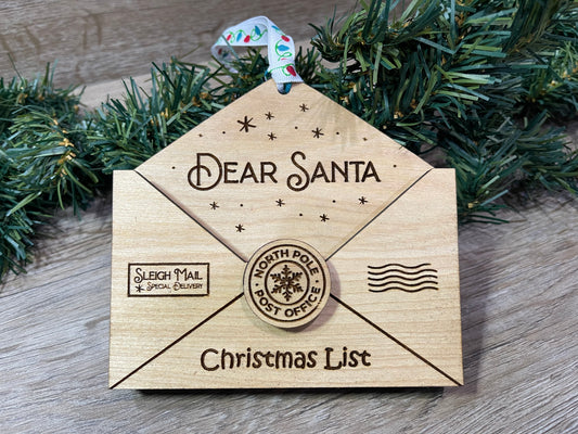 Dear Santa Letter Holder Ornament