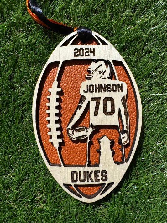 Personalized Football Ornament