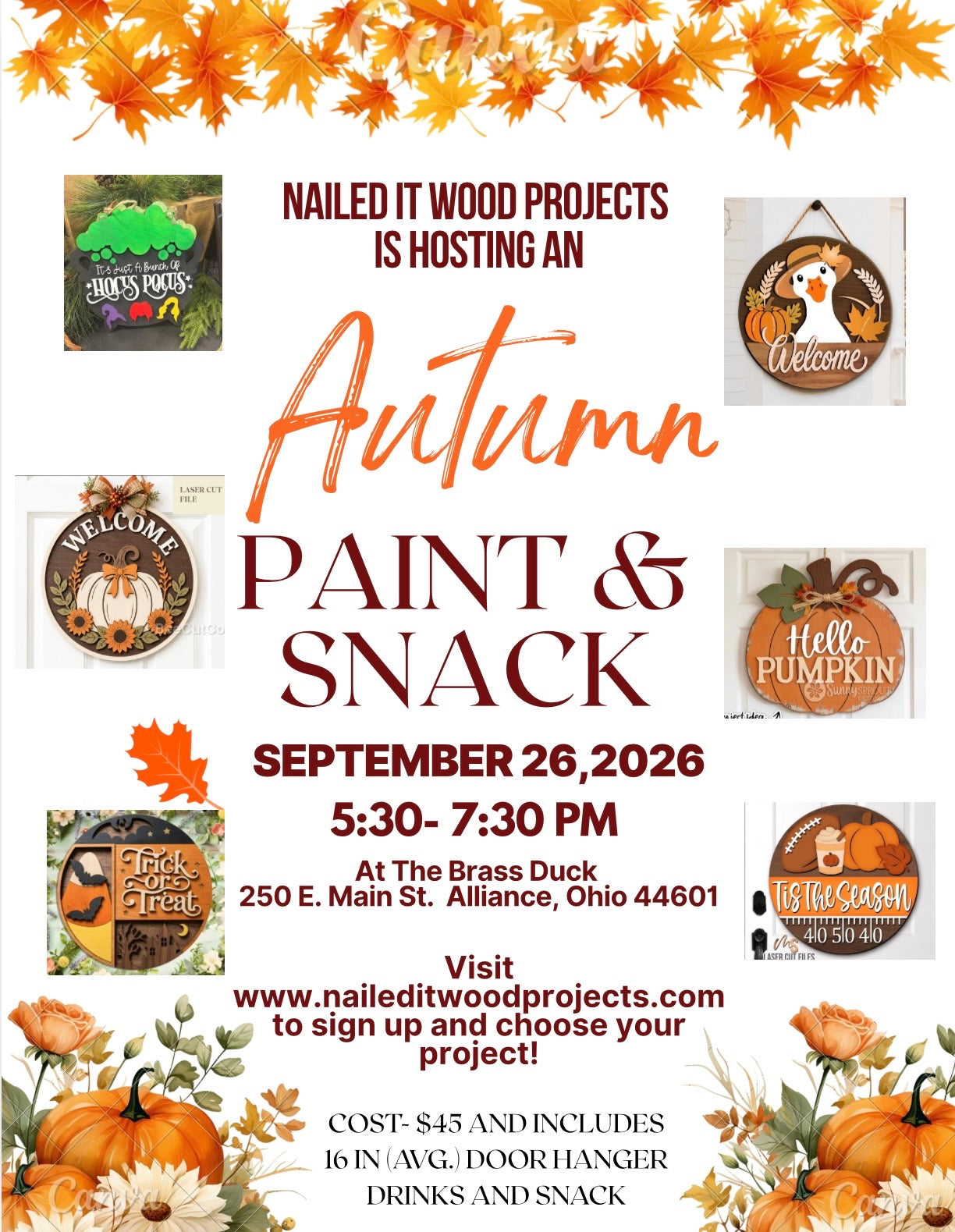 Autumn Paint & Snack