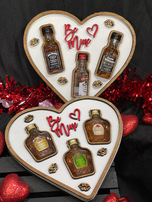 Heart Shaped Gift Box for Mini Liquor Bottles