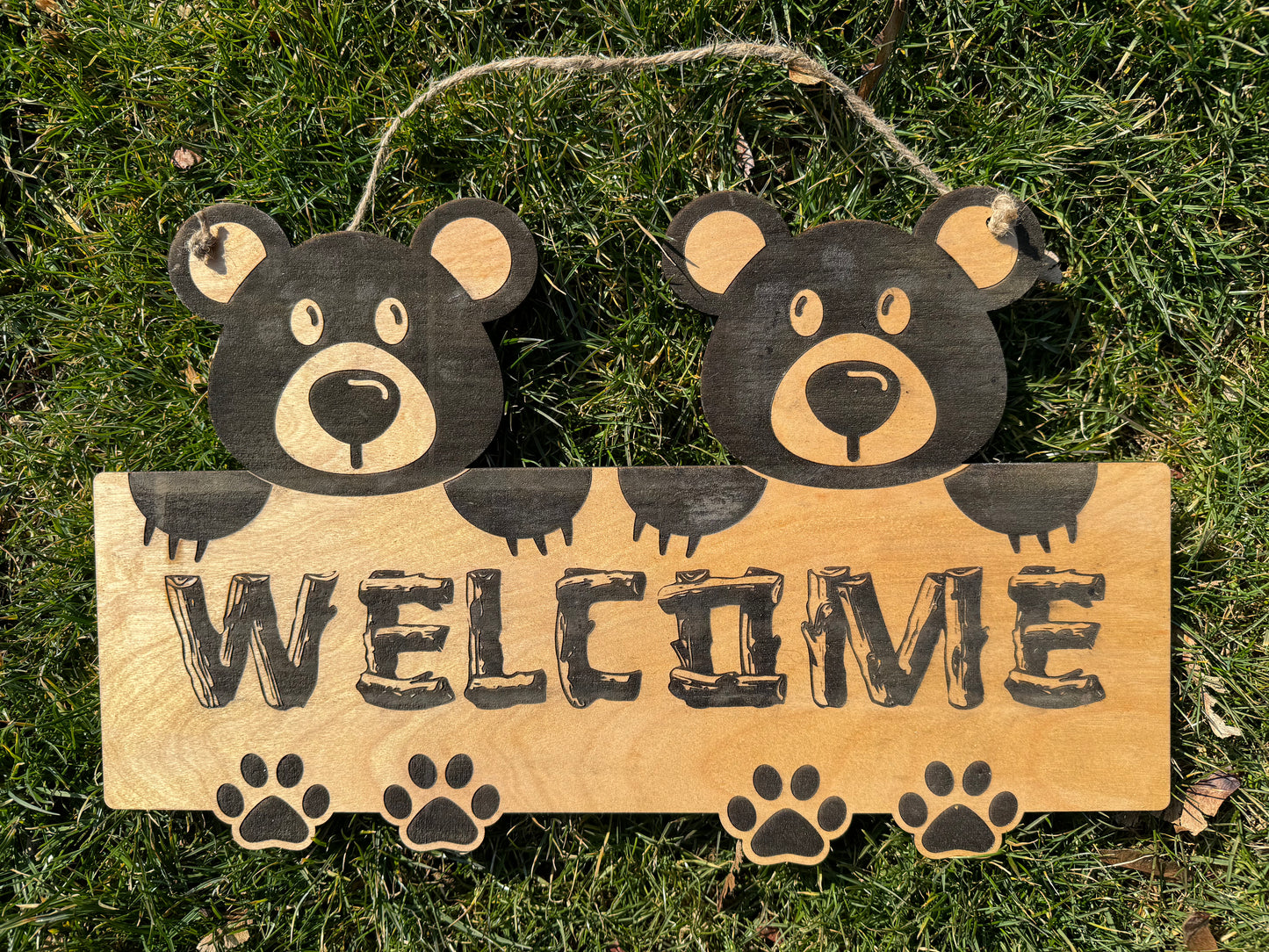 Bear Welcome Sign