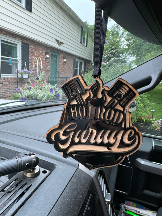 Hot Rod Garage Car Charm