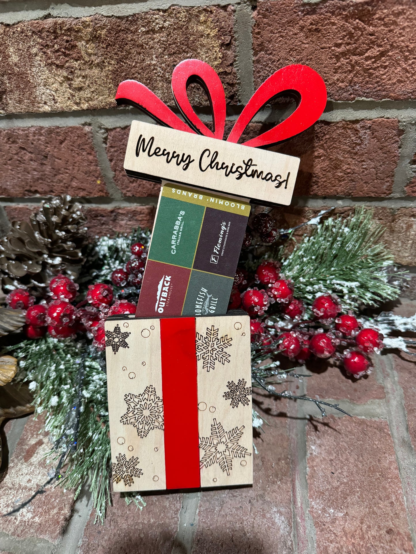 Present Box Gift Card Holder