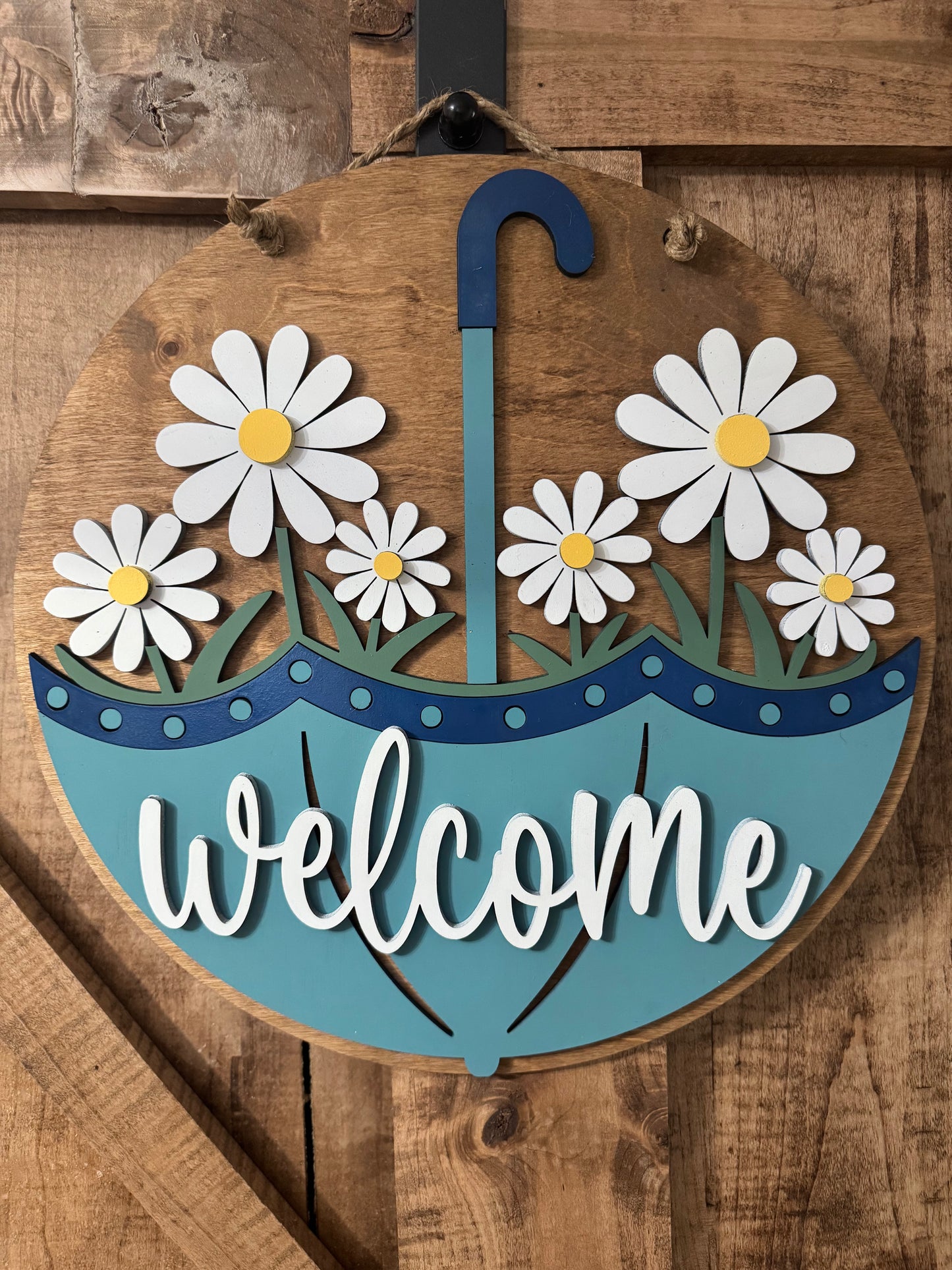 Umbrella Daisy Welcome Round
