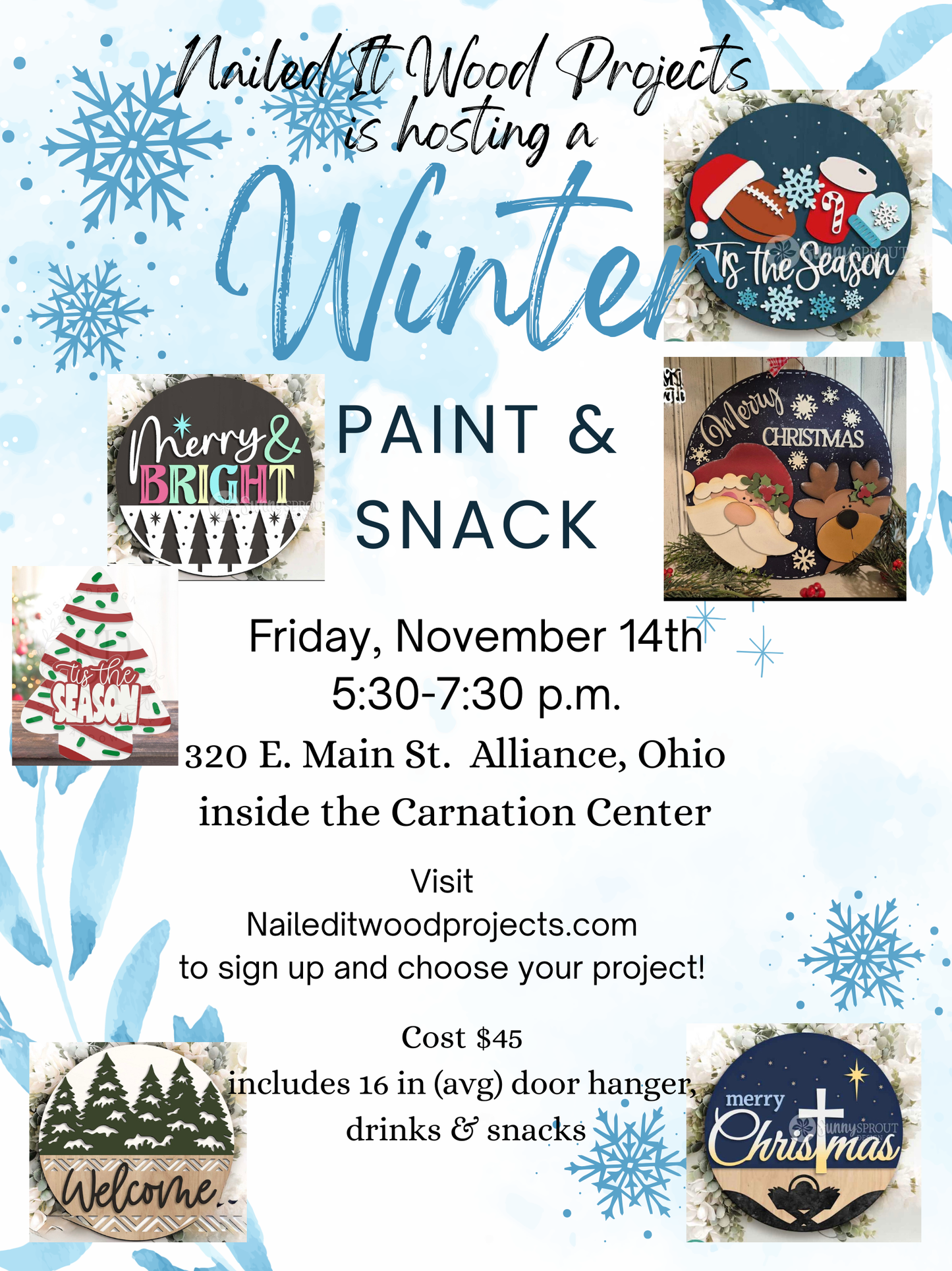 Winter Paint & Snack